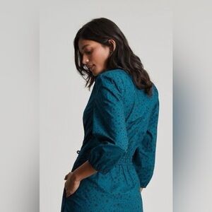 NEW Joules Star Lyla Tiered Teal Long Sleeve Maxi Dress